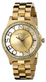 Marc Jacobs Henry Gold Transparent Dial Gold Stainless Steel Strap Watch for Women - MBM3338