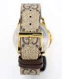 Gucci G Timeless Eye Beige Dial Beige Leather Strap Watch For Men - YA1264022