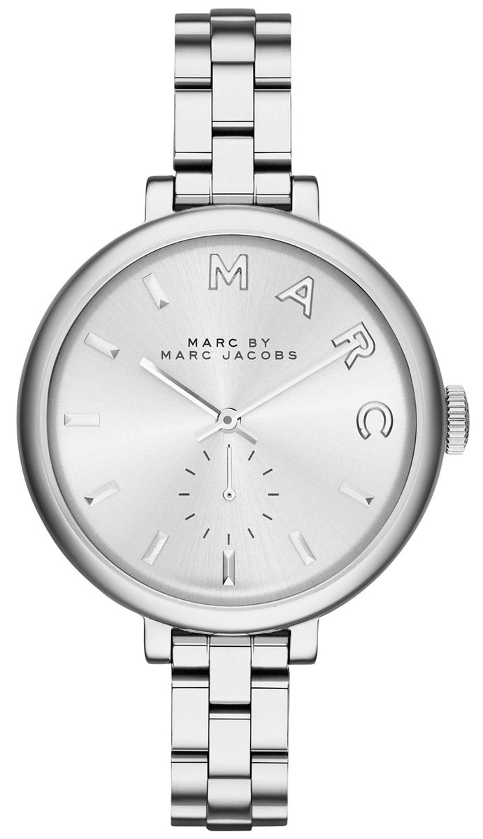 Marc Jacobs Sally Silver Dial Silver Steel Strap Watch for Women