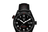 Tag Heuer Carrera Calibre 5 Drive Timer Black Dial Black Leather Strap Watch for Men - WAR2A80.FC6337