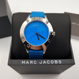 Marc Jacobs Blade Blue Dial Blue Leather Strap Watch for Women - MBM1202