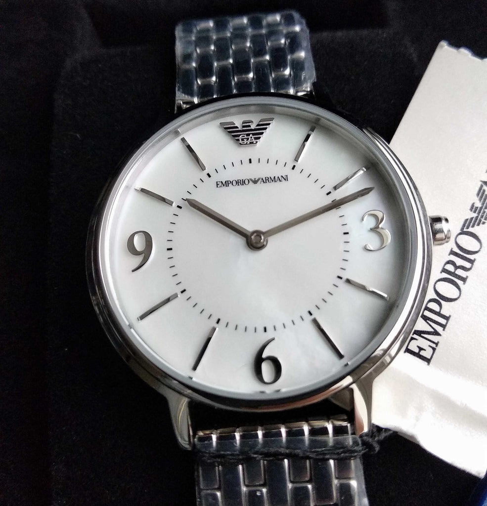 Watch Steel Silver Emporio Armani Mother Dial Pearl For Women Kappa of