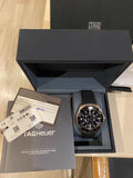 Tag Heuer Carrera Aquaracer Quartz Chronograph Black Dial Black Rubber Strap Watch for Men - CAY111A.FT6041