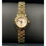 Marc Jacobs Amy Dinky White Dial Gold Stainless Steel Strap Watch for Women - MBM3226