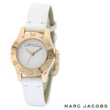 Marc Jacobs Blade Mini White Dial White Leather Strap Watch for Women - MBM1207