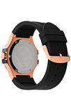 Maserati Potenza Black & Rose Gold Dial Black Rubber Strap Watch For Men - R8851108002