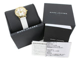 Marc Jacobs Roxy White Dial White Leather Strap Watch for Women - MJ1607