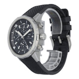 IWC Aquatimer Chronograph Black Dial Black Leather Strap Watch for Men - IW376803