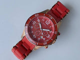 Marc Jacobs Rock Red Dial Red Stainless Steel Strap Watch for Women - MBM2577