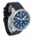 IWC Aquatimer Automatic Chronograph 44mm Blue Dial Black Rubber Strap Watch for Men - IW376805