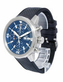 IWC Aquatimer Automatic Chronograph 44mm Blue Dial Black Rubber Strap Watch for Men - IW376805