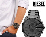 Diesel Mega Chief Chronograph Grey Dial Gunmetal Men's Watch - DZ4282