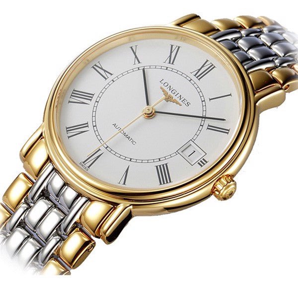 Longines Presence 25.5mm Automatic White Dial Two Tone Steel Strap Watch for Women - L4.321.2.11.7
