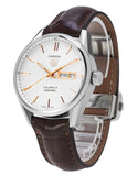 Tag Heuer Carrera Calibre 5 Automatic White Dial Brown Leather Strap Watch for Men - WAR201D.FC6291