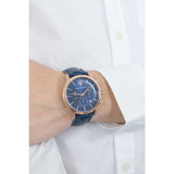 Maserati Epoca Blue Dial Leather Blue Strap Watch For Men - R8871618007