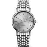 Longines Presence 38.5mm Automatic Silver Dial Silver Mesh Bracelet Watch for Men - L4.921.4.72.6