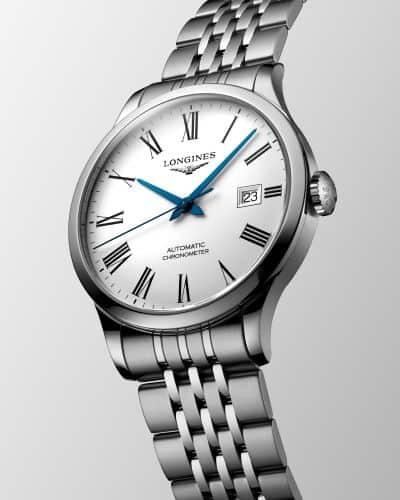 Longines Record Automatic Stainless Steel 40mm Watch for Men - L2.821.4.11.6