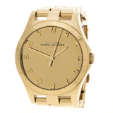 Marc Jacobs Henry Gold Dial Gold Stainless Steel Strap Watch for Women - MBM3211