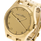 Marc Jacobs Henry Gold Dial Gold Stainless Steel Strap Watch for Women - MBM3211