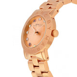 Marc Jacobs Amy Dexter Rose Gold Dial Rose Gold Stainless Steel Strap Watch for Women - MBM3216