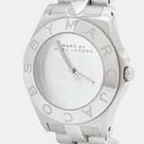 Marc Jacobs Blade White Dial Silver Stainless Steel Strap Watch for Women - MBM3125