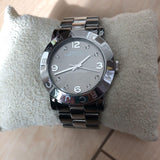 Marc Jacobs Amy Grey Dial Grey Stainless Steel Strap Watch for Women - MBM3196