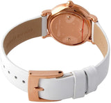 Marc Jacobs Roxy White Dial White Leather Strap Watch for Women - MJ1562