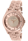 Marc Jacobs Henry Rose Gold Dial Stainless Steel Strap Watch for Women - MBM3293