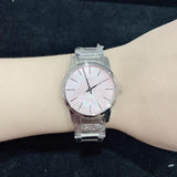 Calvin Klein City Pink Mother of Pearl Dial Stainless Steel Strap Watch For Women - K2G2314E