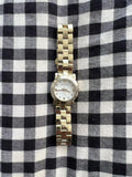 Marc Jacobs Amy Dinky White Dial Gold Stainless Steel Strap Watch for Women - MBM3226