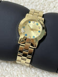 Marc Jacobs Amy Dexter Gold Dial Gold Stainless Steel Strap Watch for Women - MBM3218