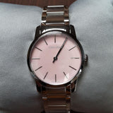 Calvin Klein City Pink Mother of Pearl Dial Stainless Steel Strap Watch For Women - K2G2314E