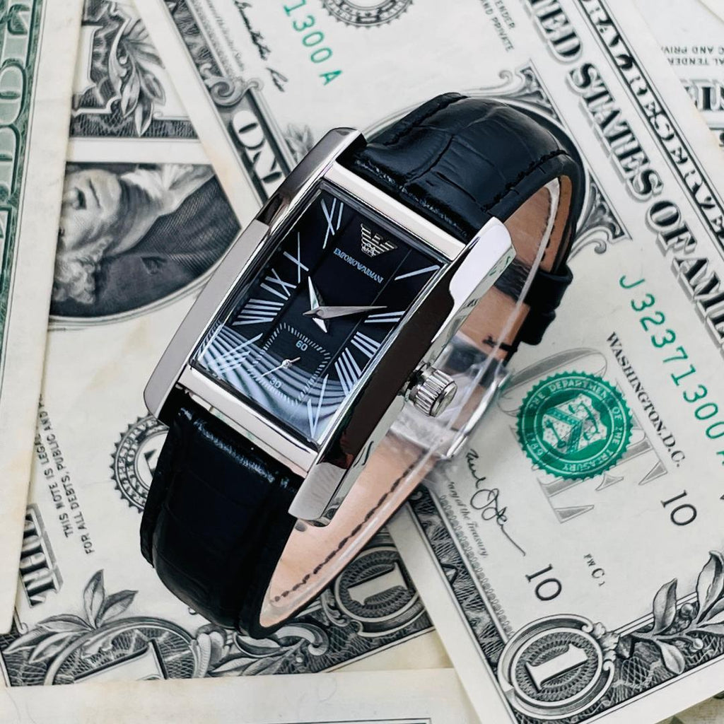 Lederarmband Armani Uhr Herren Eckig Armani Uhren Herren