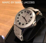 Marc Jacobs Pelly White Dial White Silicone & Stainless Steel Strap Watch for Women - MBM2503