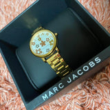 Marc Jacobs Classic White Dial Rose Gold Steel Strap Watch for Women - MJ3582