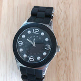 Marc Jacobs Pelly Black Dial Black Plastic Steel Strap Watch for Women - MBM2544