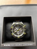 Marc Jacobs Rock Chronograph Black Dial Black Stainless Steel Strap Watch for Men - MBM5026