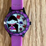 Marc Jacobs Marc White Multicolor Dial Purple Silicone Strap Watch for Women - MBM5514