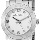 Marc Jacobs Mini Amy White Dial Silver Stainless Steel Strap Watch for Women - MBM3055