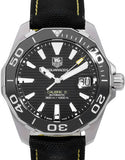 Tag Heuer Aquaracer Calibre 5 Automatic 41mm Black Dial Black Nylon Strap Watch for Men - WAY211A.FC6362