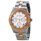 Marc Jacobs Blade Silver Dial Two Tone Stainless Steel Strap Watch for Women - MBM3178