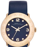 Marc Jacobs Blade Blue Dial Blue Leather Strap Watch for Women - MBM1224