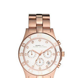 Marc Jacobs Blade White Dial Rose Gold Stainless Steel Dial Watch for Women - MBM3082
