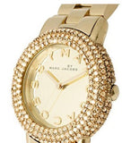 Marc Jacobs Marci Gold Dial Gold Stainless Steel Strap Watch for Women - MBM3191