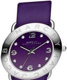 Marc Jacobs Purple Dial Purple Leather Strap Watch for Women - MBM8530