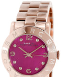 Marc Jacobs Amy Pink Dial Rose Gold Stainless Steel Dial Watch for Women - MBM8625
