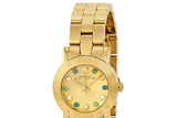 Marc Jacobs Amy Dexter Gold Dial Gold Stainless Steel Strap Watch for Women - MBM3218