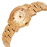 Marc Jacobs Amy Rose Gold Dial Rose Gold Stainless Steel Strap Watch for Women - MBM3219