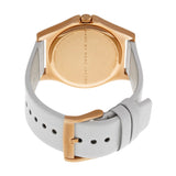 Marc Jacobs Baby Dave Ivory Dial White Leather Strap Watch for Women - MBM1260