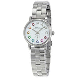 Marc Jacobs Baker Dexter White Dial SIlver Stainless Steel Strap Watch for Women - MBM3423